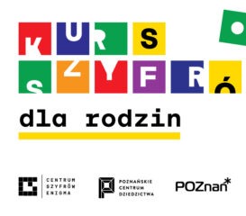 Litery stanowiące tytuł wydarzenia umieszczone w kolorowych kwadratach