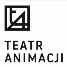 Na białym tle czarne logo Teatru Animacji w Poznaniu.
