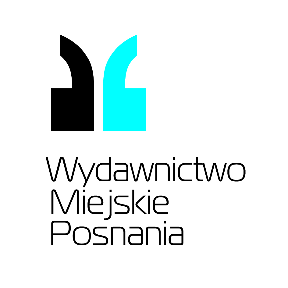 Logo przypominające apostrof i napis "Wydawnictwo Miejskie Posnania".