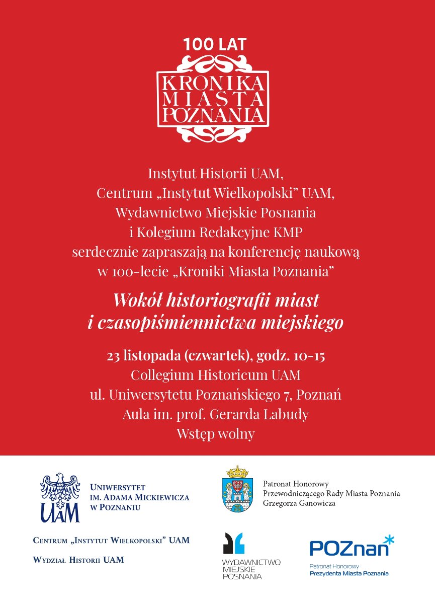 Logo Kroniki Miasta Poznania.
