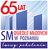 Logo 65 lat SM Osiedle Młodych.