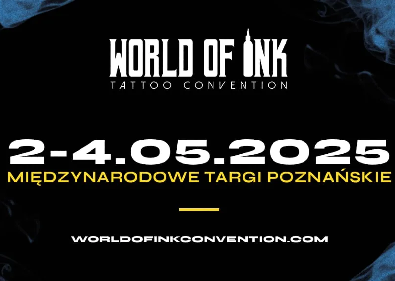 Na czarnym tle biało-żółte napisy, które informują o wydarzeniu.