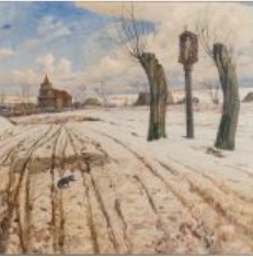 Fragment obrazu Michała Wywiórskiego.