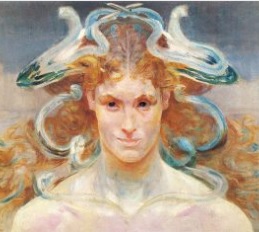 Jeden z obrazów z wystawy.