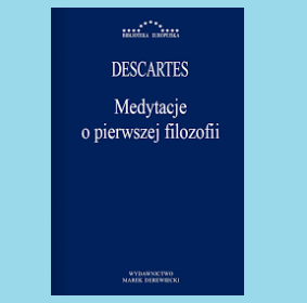 Niebieska okładka książki Kartezjusz.