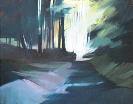 pejzaż - droga w lesie