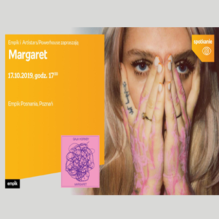 Plakat wydarzenia ze zdjęciem artystki