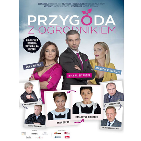 Plakat wydarzenia wraz ze zdjęciami aktorów