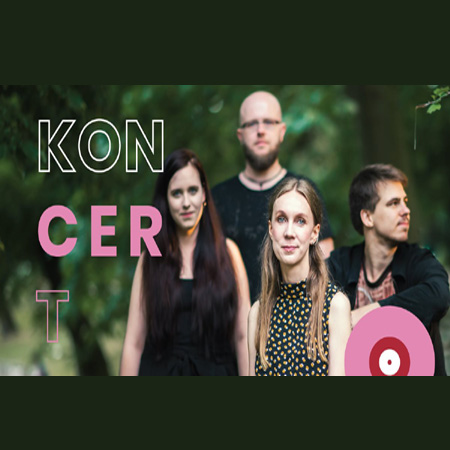 Plakat wydarzenia ze zdjęciem członków zespołu