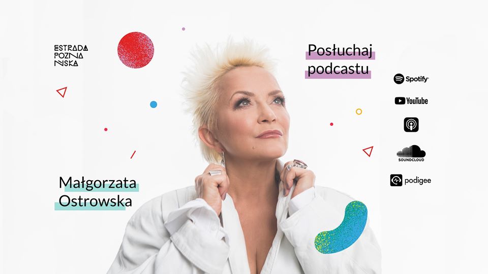 Plakat ze zdjęciem Małgorzaty Ostrowskiej