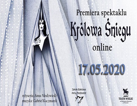 Plakat wydarzenia z wizerunkiem Królowej Śniegu