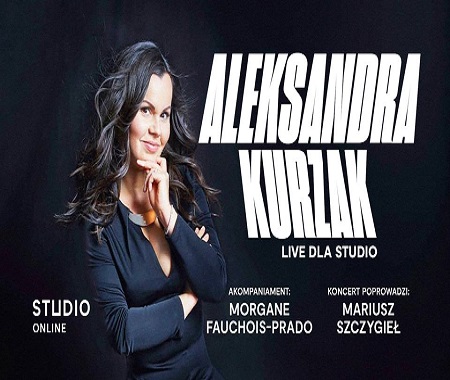 Plakat wydarzenia ze zdjęciem artystki