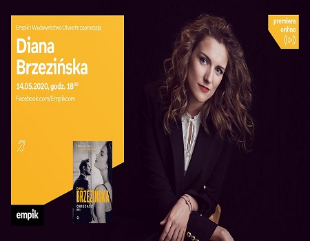 Plakat wydarzenia ze zdjęciem pisarki