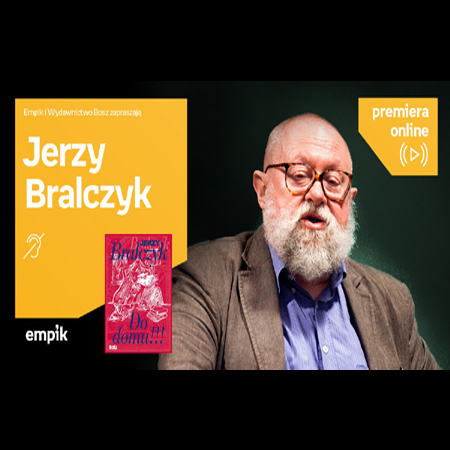 Plakat wydarzenia ze zdjęciem prof. Bralczyka
