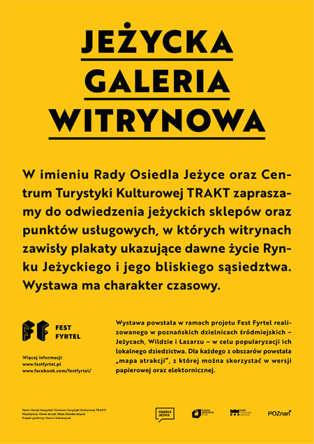 Na żółtym tle czarne napisy. Tekst z plakatu zawarty w opisie wydarzenia.