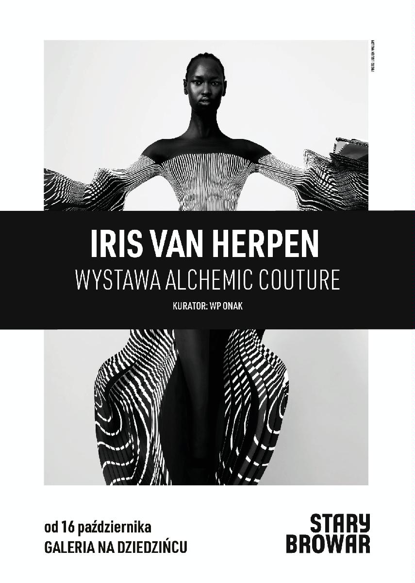 Plakat z jedną z prac artystki. Dodatkowo napis z imieniem artystki i nazwą wystaty.