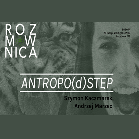 Na szarozielonym tle białe i czarne napisy informujące o wydarzeniu. W tle grafika przedstawiająca twarz kobiety i pysk tygrysa.