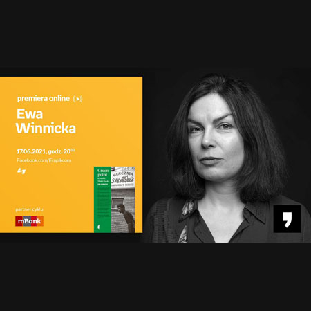 Plakat wydarzenia ze zdjęciem Ewy Winnickiej.