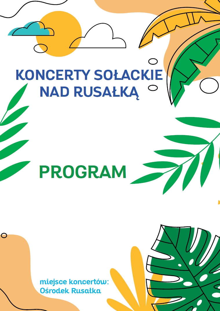 Na plakacie nazwa cyklu koncertów.