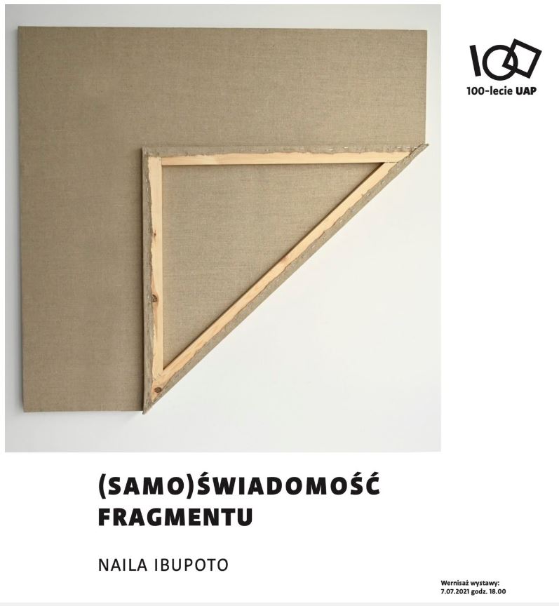 Płótno zgięte w poprzek.