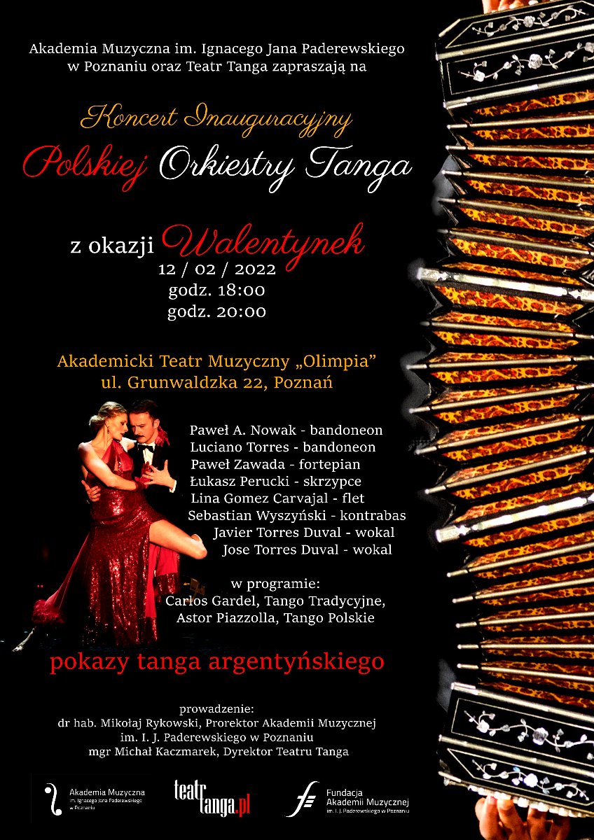 Plakat z informacjami o wydarzeniu.