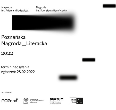 plakat poznańskiej nagrody literackiej