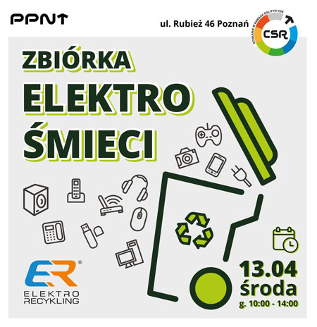 "Zbiórka elektrośmieci 13.04. środa g. 10:00 - 14:00