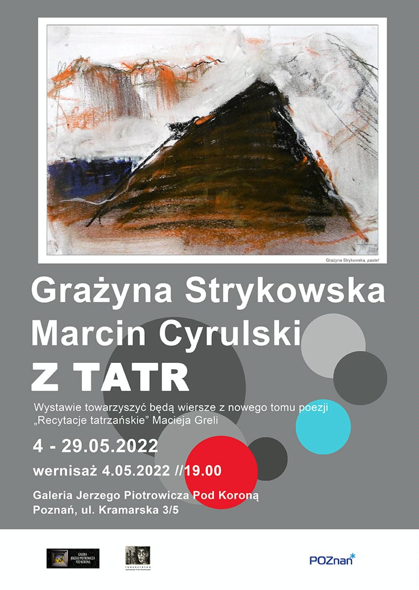 Plakat z jedną z prac z wystawy.