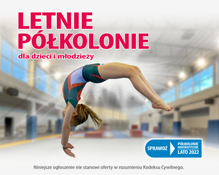 Dziewczynka wykonuje akrobacje.