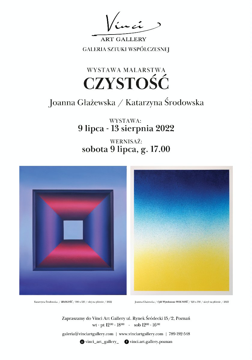 Plakat z jedną z prac z wystawy.