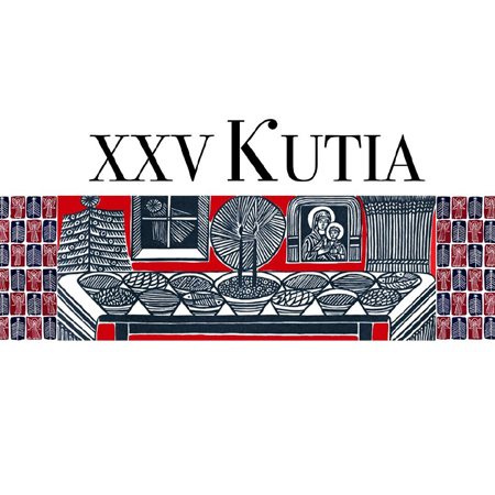 Plakat zapowiadający wydarzenie. Grafika w kolorach: białym, czerwonym i granatowym.