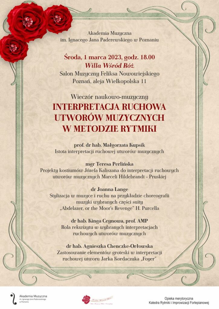 Plakat promujący wydarzenie.