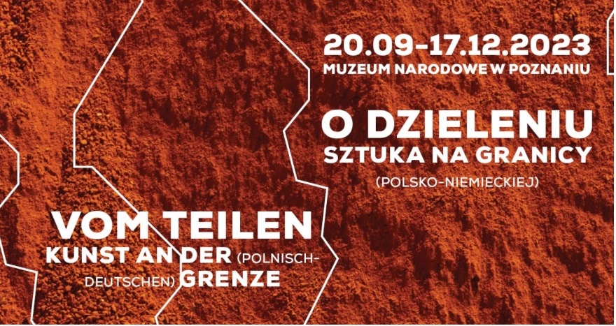 Kilka białych zakrzywionych linii na tle pyłu ceglanego
