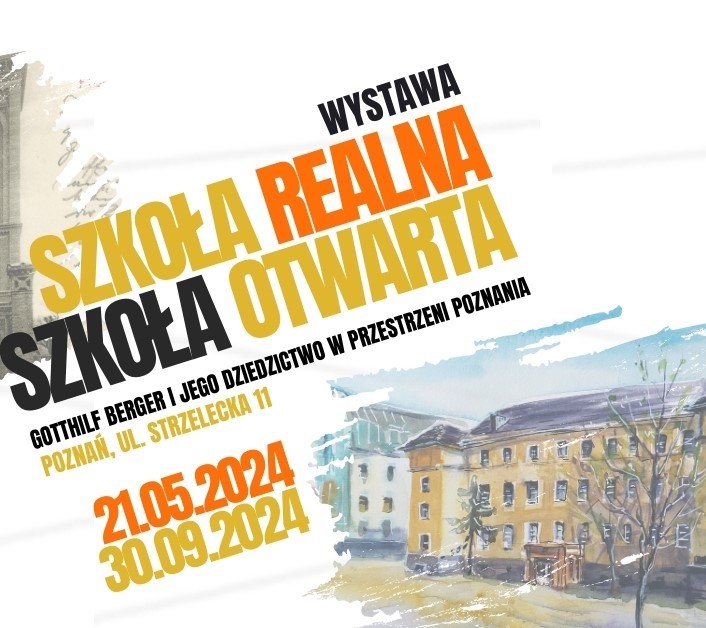 rysunek budynku szkoły realnej przy ulicy Strzeleckiej 11