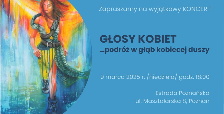 Sylwetka kobiety na kolorowym tle.