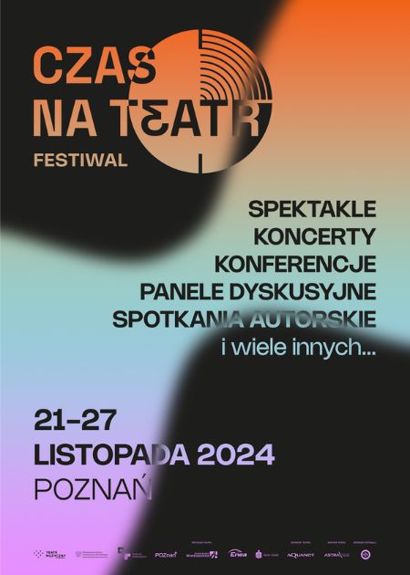 Plakat w stonowanych kolorach z informacjami na temat wydarzenia.