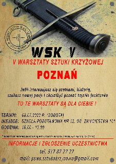 Plakat jest w jasnobrązowych barwach, napisay są w koloze czerwonym oraz czarnym. Wszystkie informacje opisane na plakacie zostay opisane w opisie.