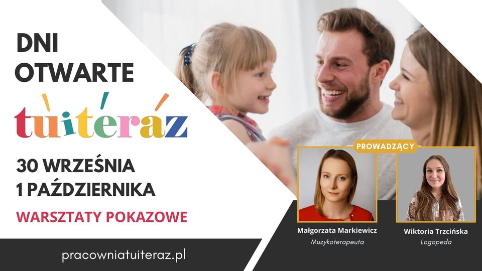 Uśmiechnięte twarze dziecka i dwójki dorosłych