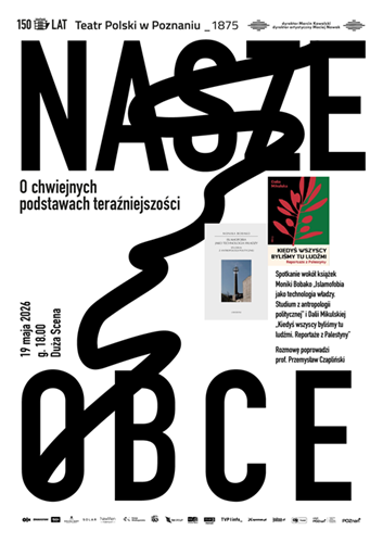 Na białym tle informacje na temat spotkania oraz dwie okładki książek, których dotyczy wydarzenie.