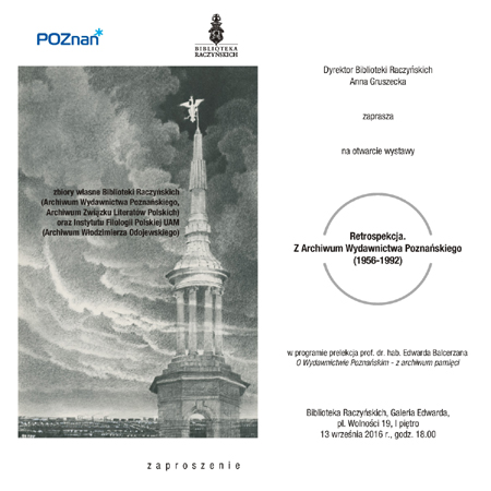 plakat - zaproszenie na wernisaż