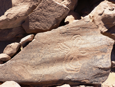 rysunki na kamieniach