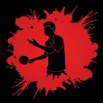 tenis stołowy - grafika