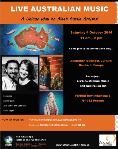 Transmisja australijskiej muzyki na żywo