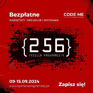 Plakat z nazwą wydarzenia "Tydzień Programisty 2024"