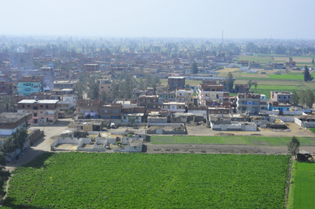 widok wioski z lotu ptaka