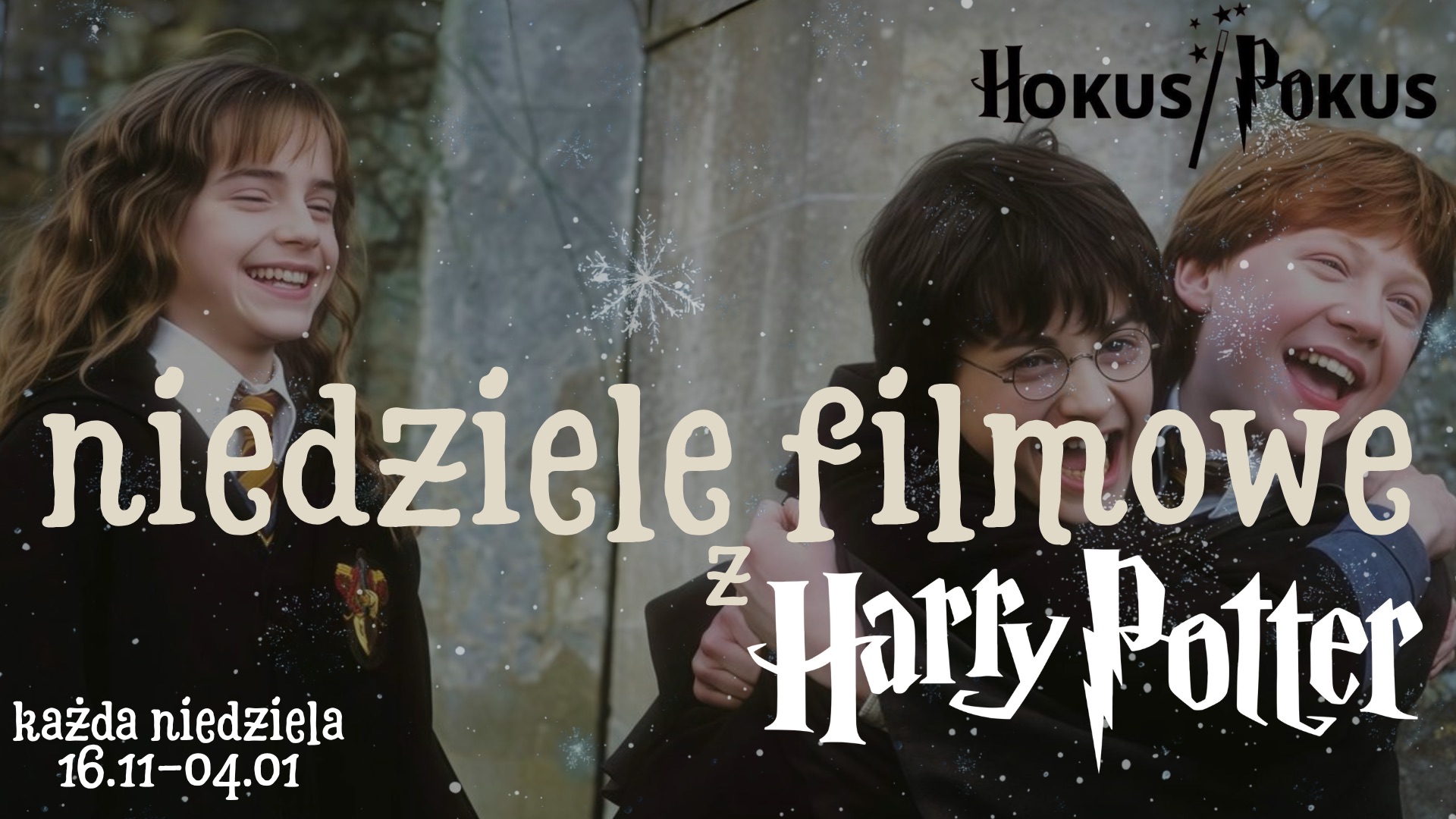 Zdjęcie postaci z harryego pottera: hermony, harry'ego i rona.