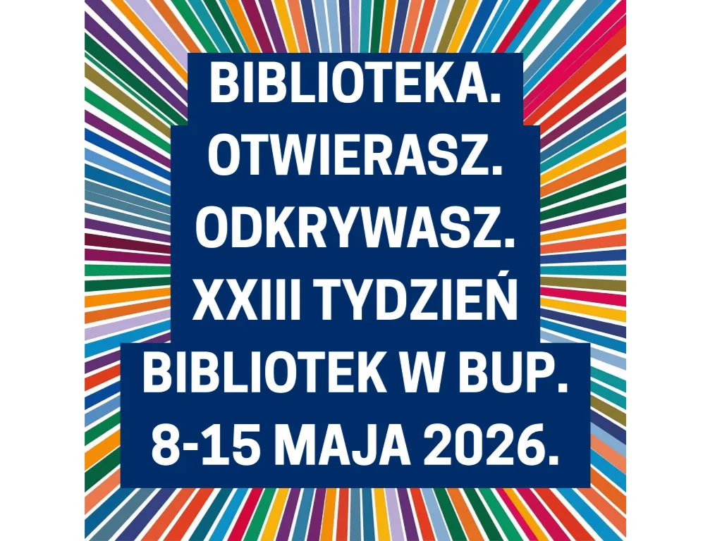Informacje o tygodniu bibliotek.