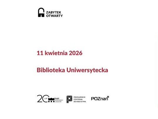 Informacja tekstowa o zwiedzaniu Biblioteki Uniwersyteckiej.
