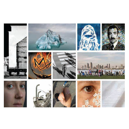 Kolaż zdjęć z wystawy