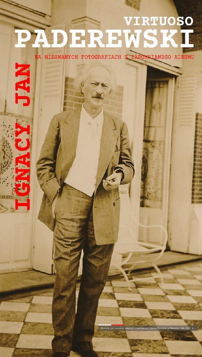 Na starym zdjęciu postać Ignacego Jana Paderewskiego w białej koszuli i marynarce.